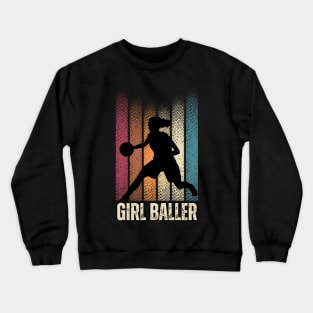 Girl Baller Girls Basketball Crewneck Sweatshirt